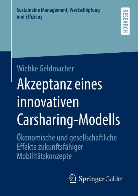 Cover image for book Akzeptanz eines innovativen Carsharing-Modells