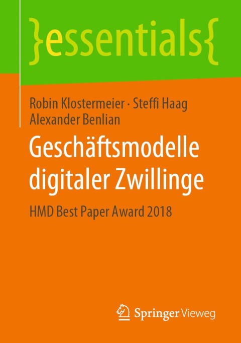 Cover image for book Geschäftsmodelle digitaler Zwillinge