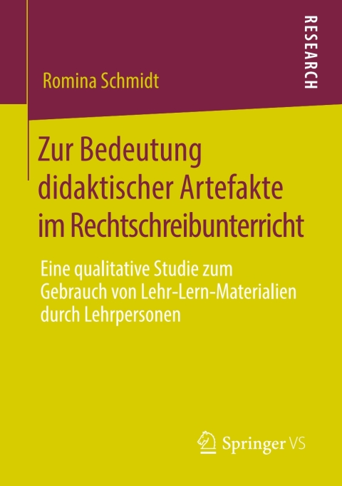 Cover image for book Zur Bedeutung didaktischer Artefakte im Rechtschreibunterricht