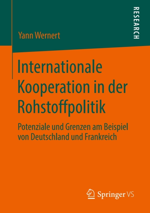 Cover image for book Internationale Kooperation in der Rohstoffpolitik