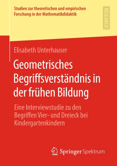 Cover image for book Geometrisches Begriffsverständnis in der frühen Bildung