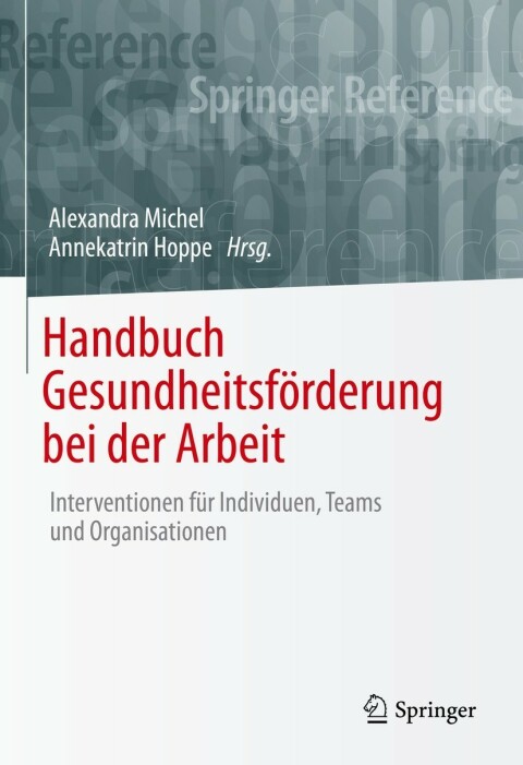 Cover image for book Handbuch Gesundheitsförderung bei der Arbeit