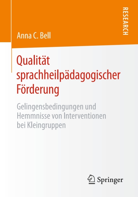 Cover image for book Qualität sprachheilpädagogischer Förderung