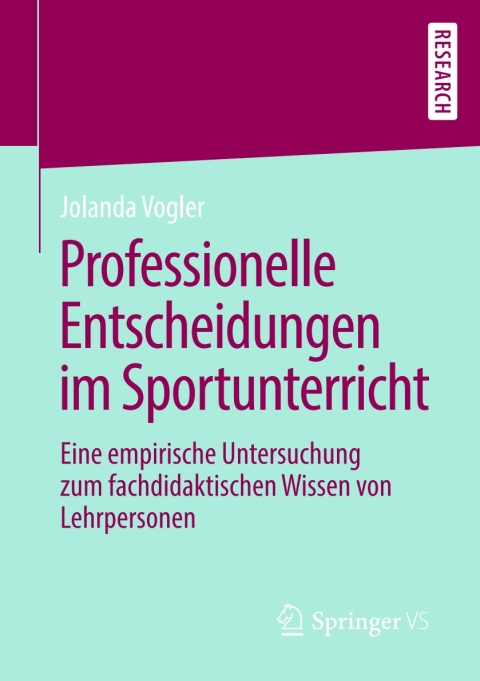 Cover image for book Professionelle Entscheidungen im Sportunterricht