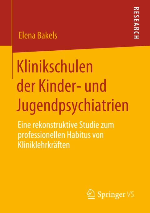 Cover image for book Klinikschulen der Kinder- und Jugendpsychiatrien