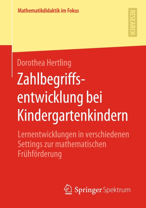 Cover image for book Zahlbegriffsentwicklung bei Kindergartenkindern