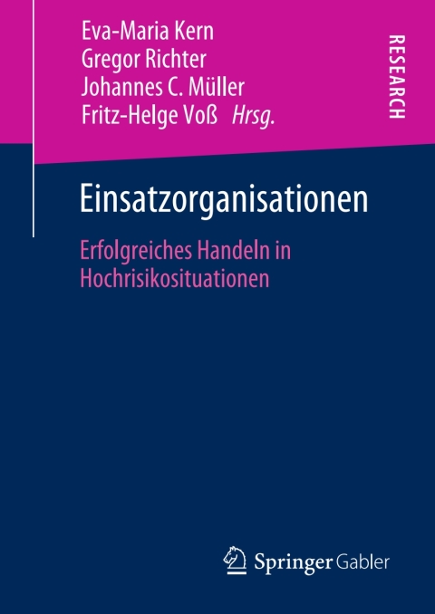 Cover image for book Einsatzorganisationen