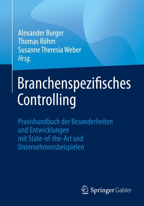 Cover image for book Branchenspezifisches Controlling