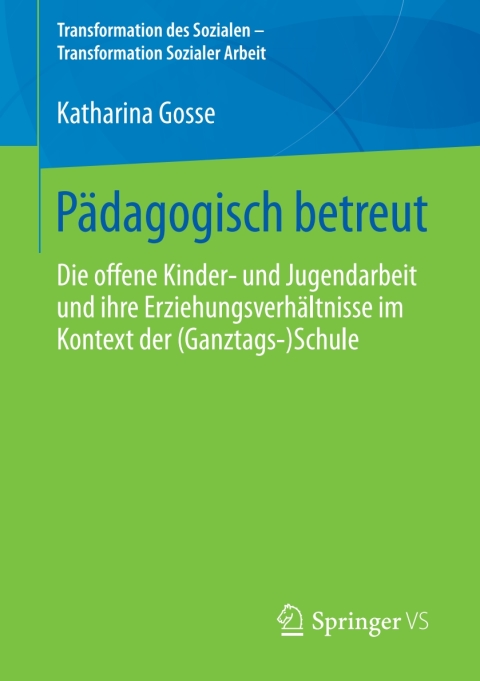 Cover image for book Pädagogisch betreut