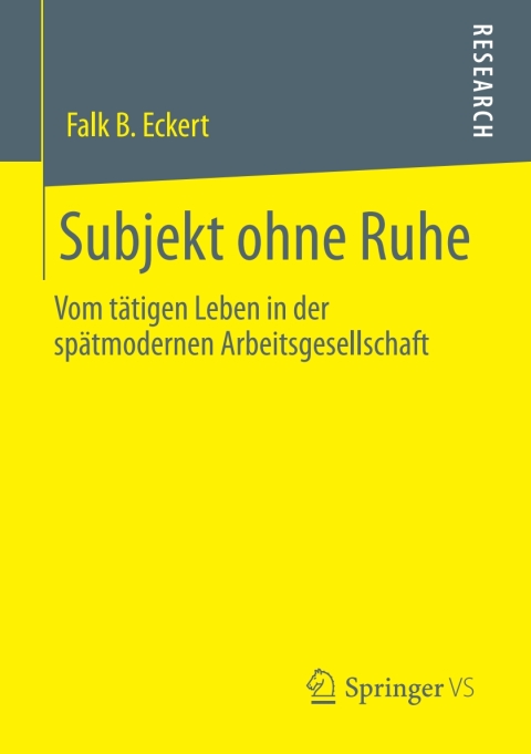 Cover image for book Subjekt ohne Ruhe