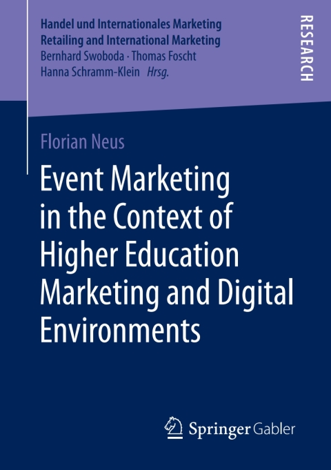 Cover image for book Event Marketing in the Context of Higher Education Marketing and Digital Environments