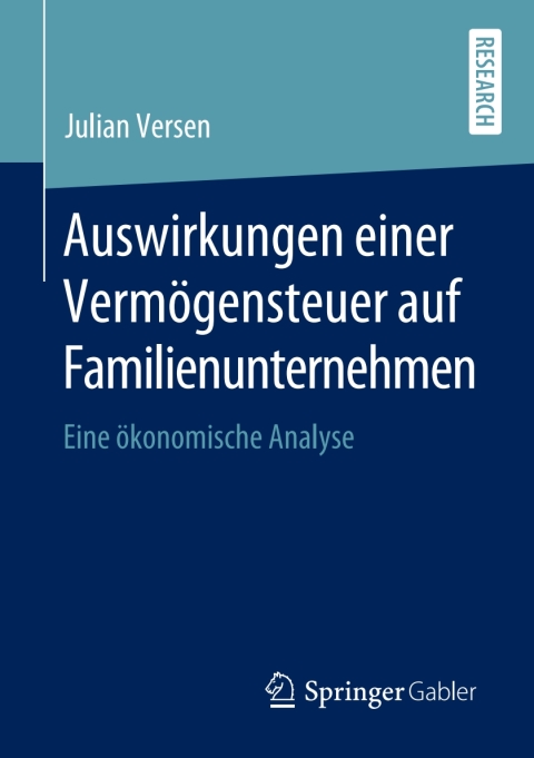Cover image for book Auswirkungen einer Vermögensteuer auf Familienunternehmen