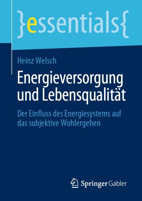 Cover image for book Energieversorgung und Lebensqualität