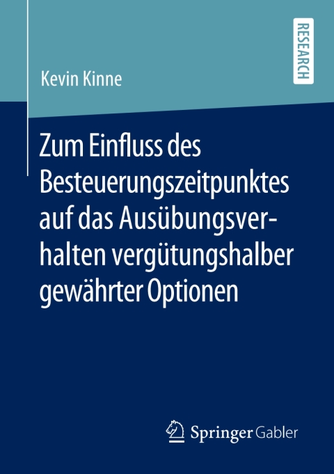 Cover image for book Zum Einfluss des Besteuerungszeitpunktes auf das Ausübungsverhalten vergütungshalber gewährter Optionen