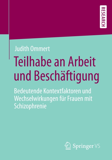 Cover image for book Teilhabe an Arbeit und Beschäftigung