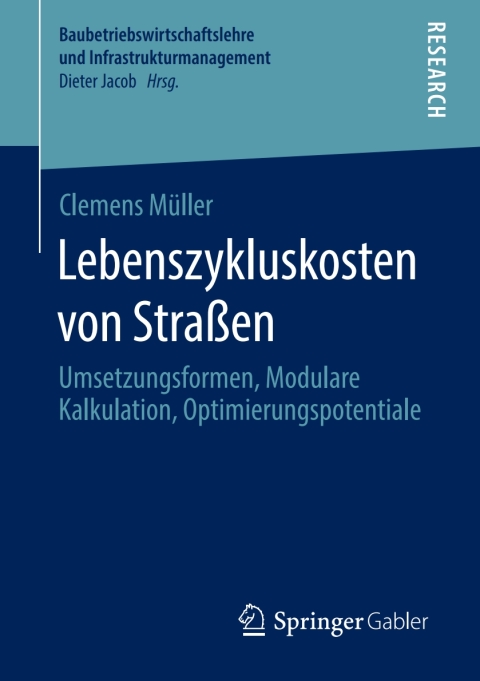 Cover image for book Lebenszykluskosten von Straßen