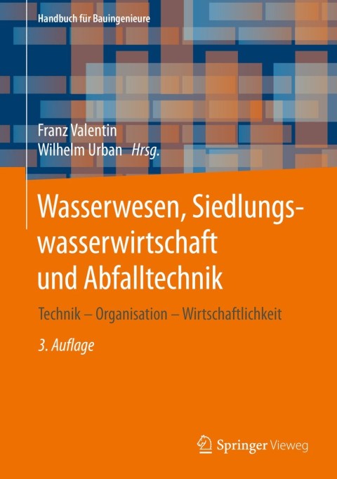 Cover image for book Wasserwesen, Siedlungswasserwirtschaft und Abfalltechnik