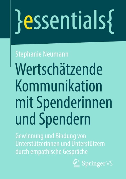 Cover image for book Wertschätzende Kommunikation mit Spenderinnen und Spendern