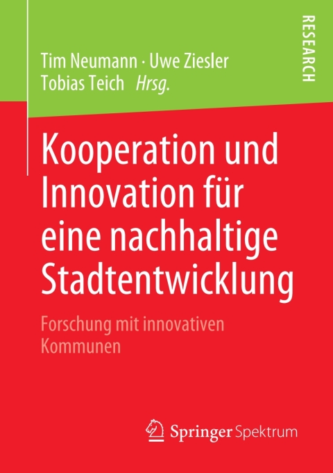 Cover image for book Kooperation und Innovation für eine nachhaltige Stadtentwicklung