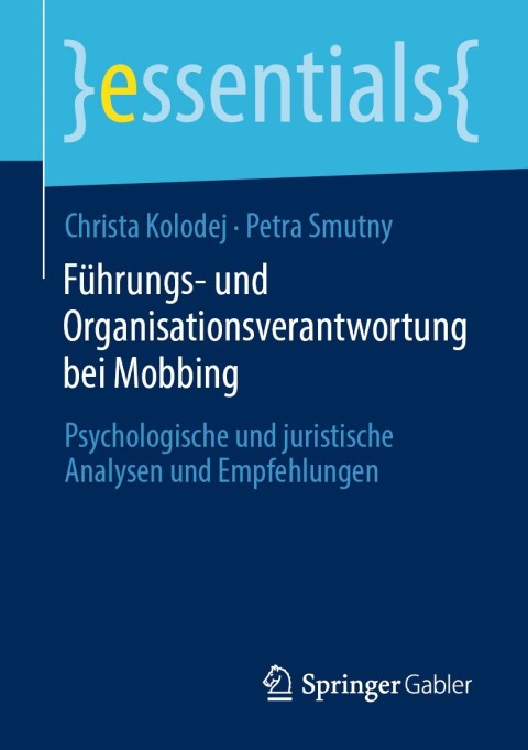 Cover image for book Führungs- und Organisationsverantwortung bei Mobbing