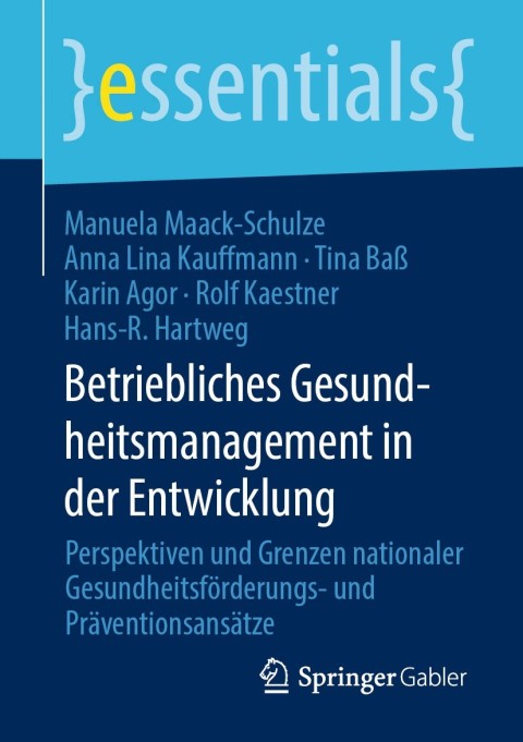 Cover image for book Betriebliches Gesundheitsmanagement in der Entwicklung