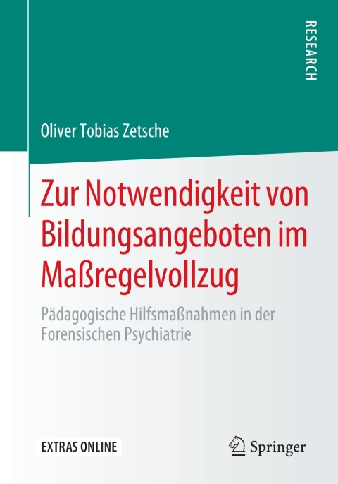 Cover image for book Zur Notwendigkeit von Bildungsangeboten im Maßregelvollzug