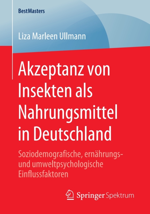 Cover image for book Akzeptanz von Insekten als Nahrungsmittel in Deutschland