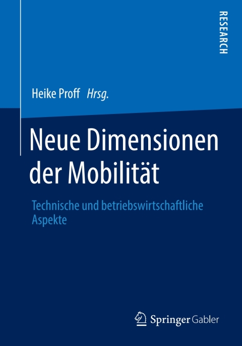 Cover image for book Neue Dimensionen der Mobilität