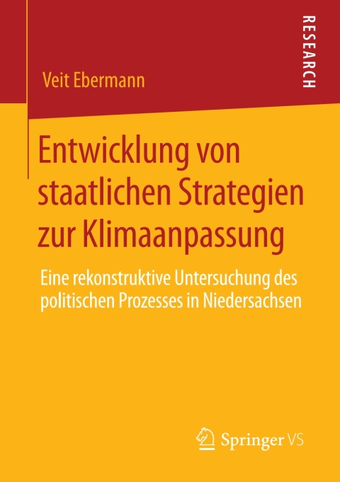Cover image for book Entwicklung von staatlichen Strategien zur Klimaanpassung