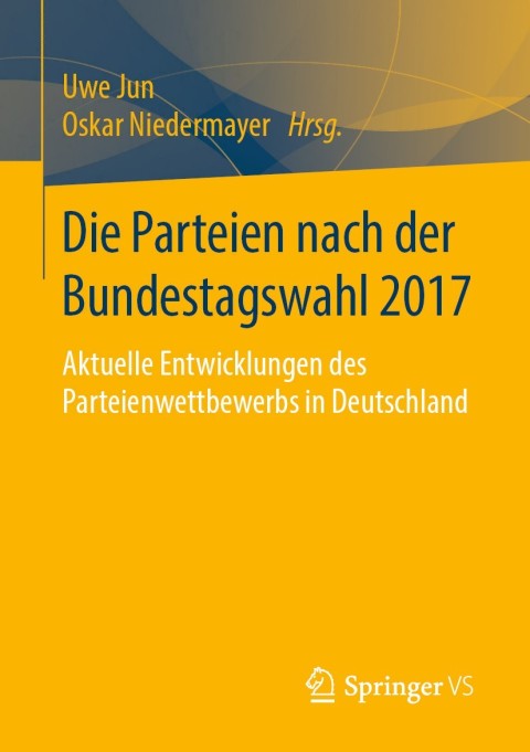 Cover image for book Die Parteien nach der Bundestagswahl 2017