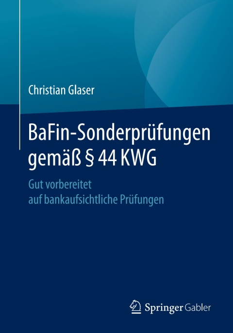 Cover image for book BaFin-Sonderprüfungen gemäß § 44 KWG