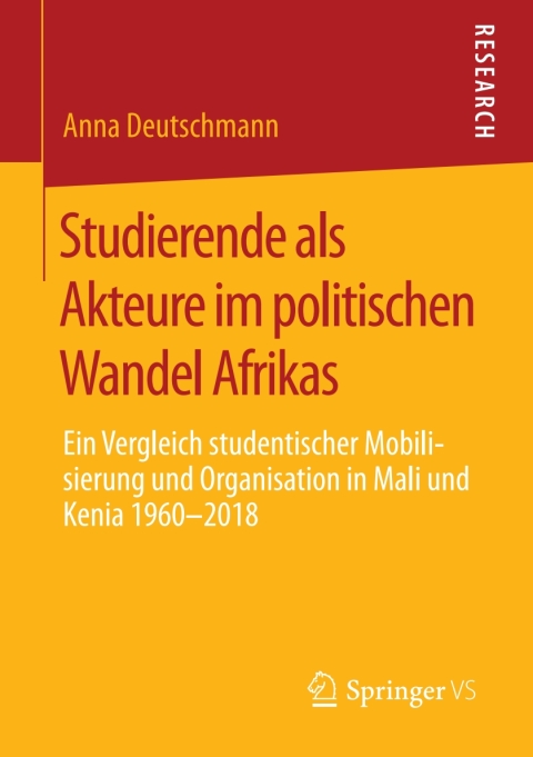 Cover image for book Studierende als Akteure im politischen Wandel Afrikas