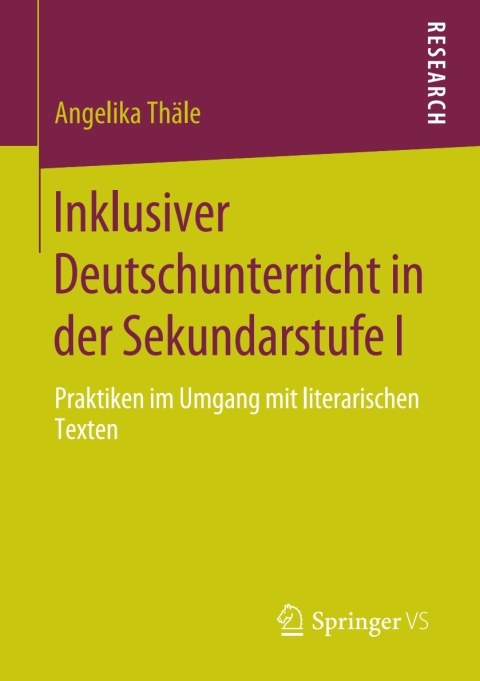Cover image for book Inklusiver Deutschunterricht in der Sekundarstufe I