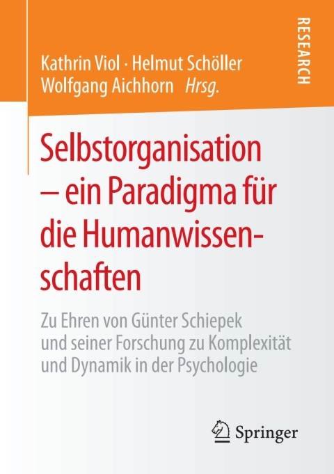 Cover image for book Selbstorganisation – ein Paradigma für die Humanwissenschaften