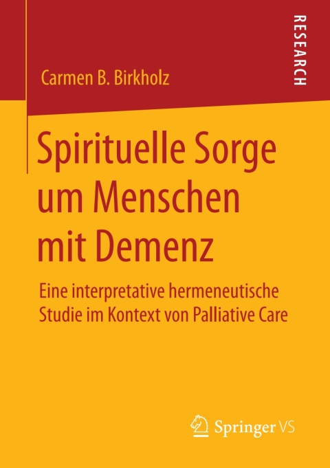 Cover image for book Spirituelle Sorge um Menschen mit Demenz