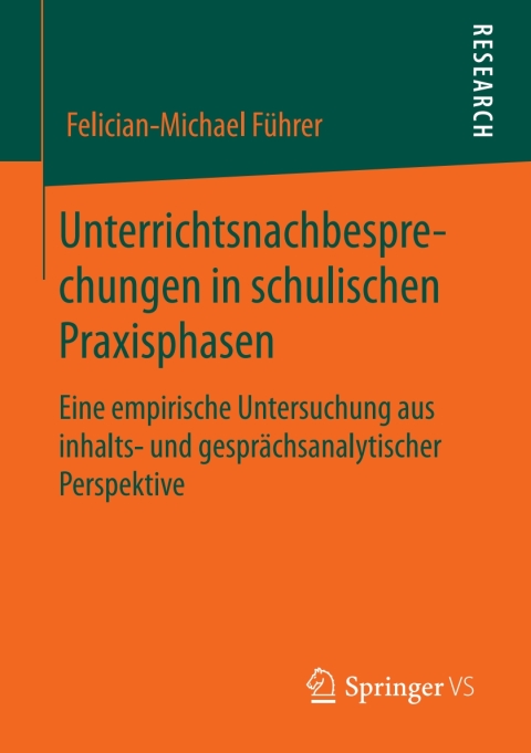 Cover image for book Unterrichtsnachbesprechungen in schulischen Praxisphasen