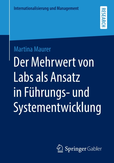 Cover image for book Der Mehrwert von Labs als Ansatz in Führungs- und Systementwicklung