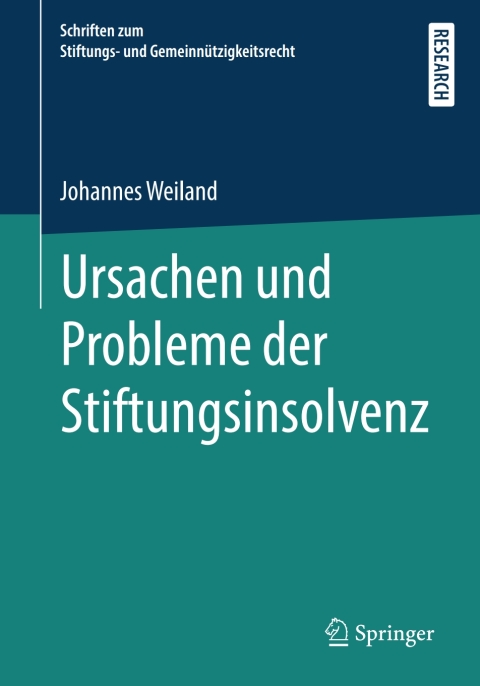Cover image for book Ursachen und Probleme der Stiftungsinsolvenz