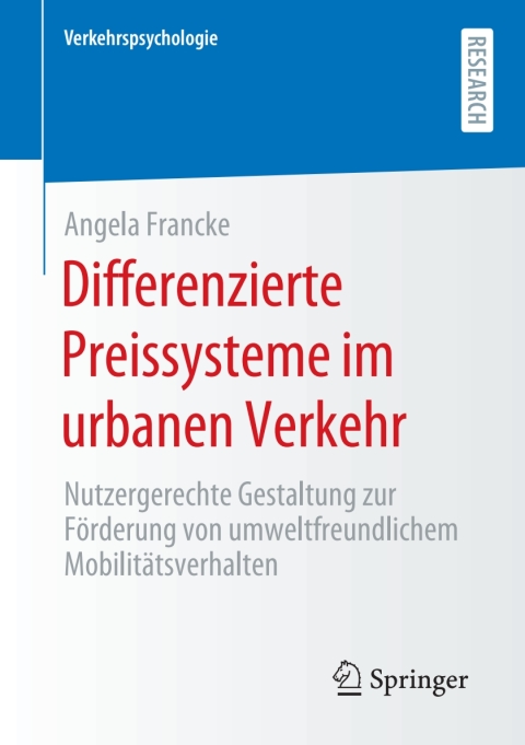 Cover image for book Differenzierte Preissysteme im urbanen Verkehr
