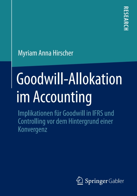 Cover image for book Goodwill-Allokation im Accounting