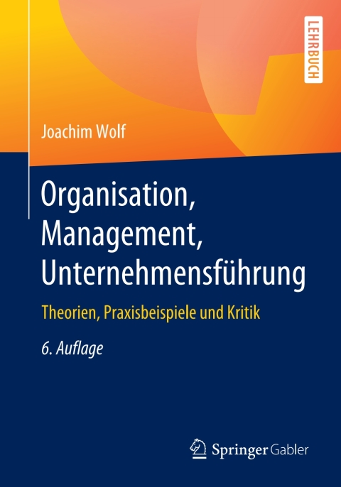Cover image for book Organisation, Management, Unternehmensführung