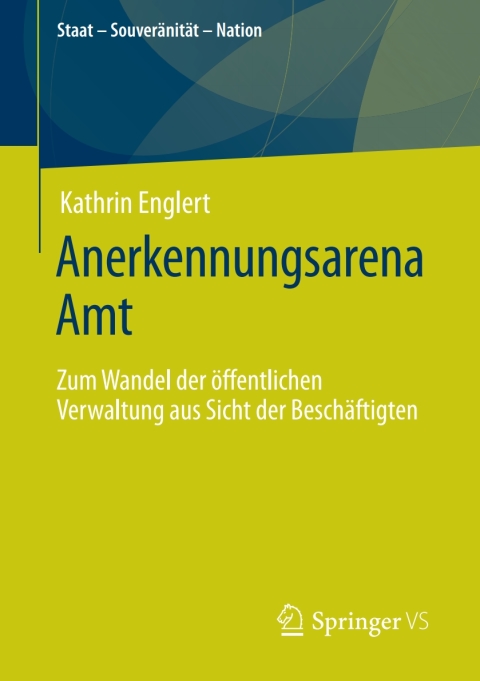 Cover image for book Anerkennungsarena Amt