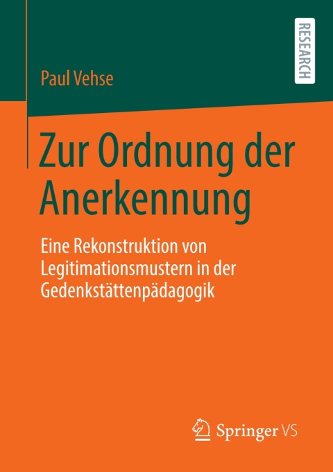 Cover image for book Zur Ordnung der Anerkennung