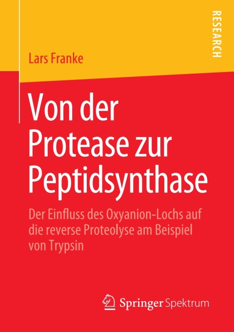Cover image for book Von der Protease zur Peptidsynthase