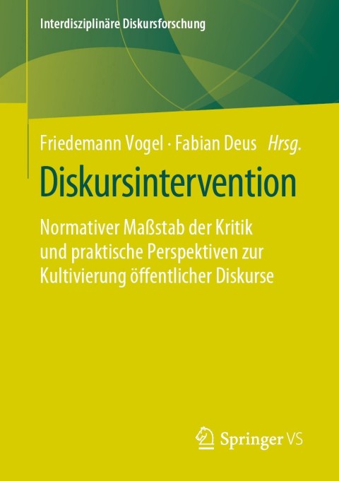 Cover image for book Diskursintervention