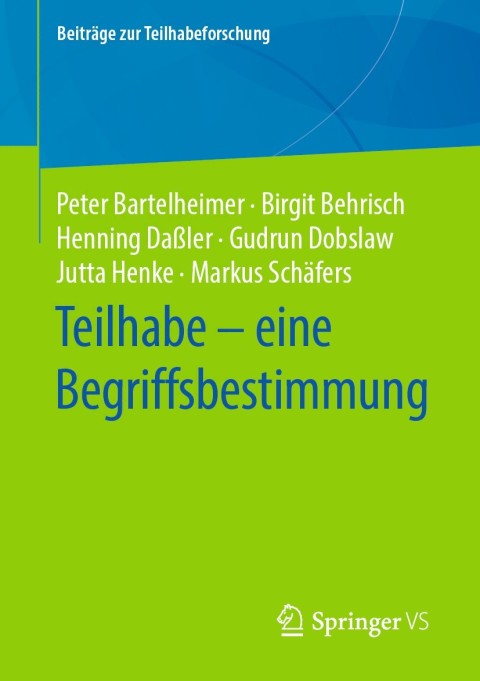 Cover image for book Teilhabe – eine Begriffsbestimmung