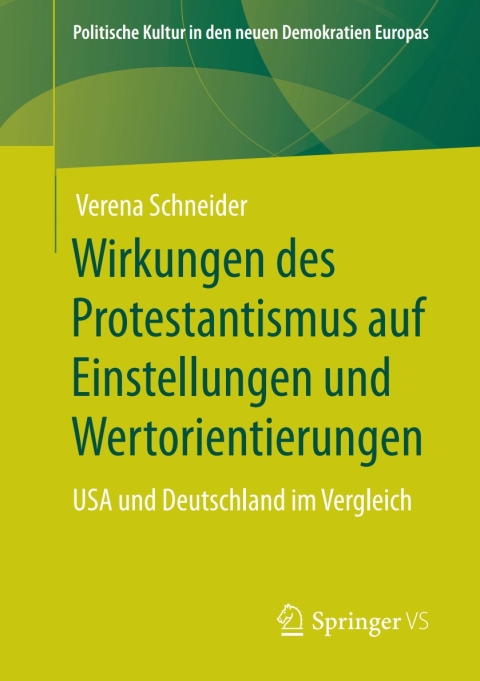 Cover image for book Wirkungen des Protestantismus auf Einstellungen und Wertorientierungen