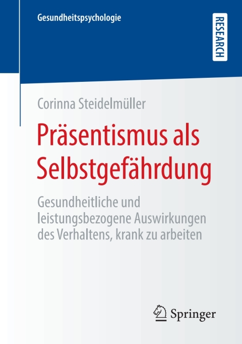 Cover image for book Präsentismus als Selbstgefährdung