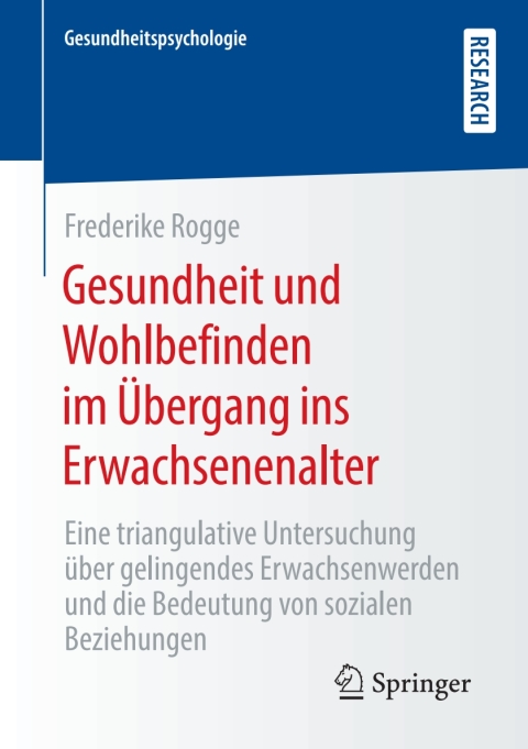 Cover image for book Gesundheit und Wohlbefinden im Übergang ins Erwachsenenalter