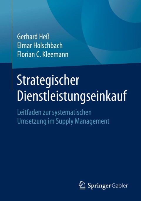 Cover image for book Strategischer Dienstleistungseinkauf